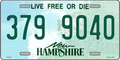NH license plate 3799040