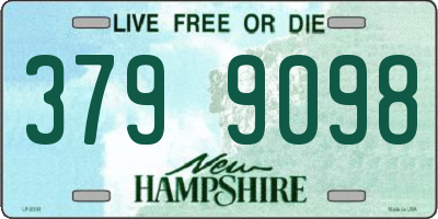 NH license plate 3799098