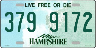 NH license plate 3799172