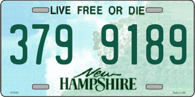 NH license plate 3799189
