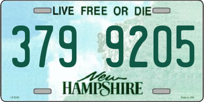 NH license plate 3799205