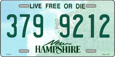 NH license plate 3799212