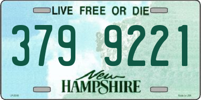 NH license plate 3799221