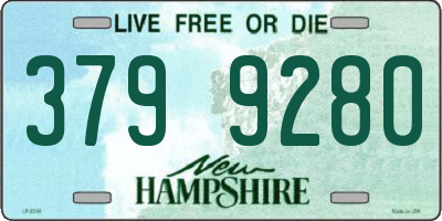 NH license plate 3799280