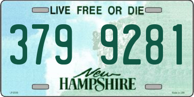 NH license plate 3799281