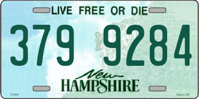 NH license plate 3799284