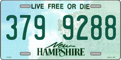 NH license plate 3799288