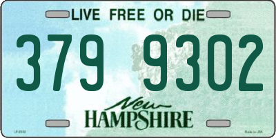 NH license plate 3799302