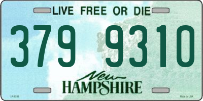 NH license plate 3799310