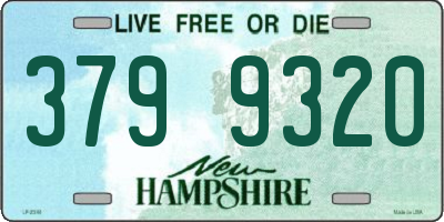 NH license plate 3799320