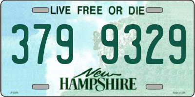 NH license plate 3799329