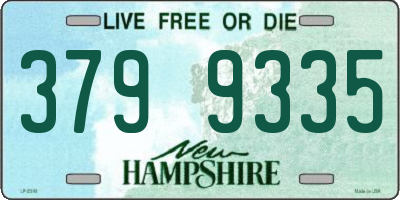 NH license plate 3799335