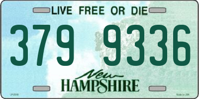 NH license plate 3799336