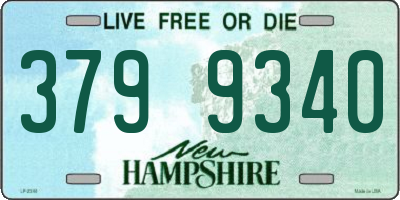 NH license plate 3799340