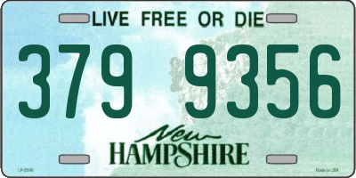 NH license plate 3799356
