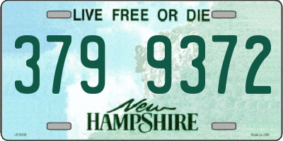 NH license plate 3799372