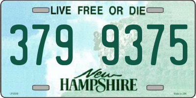 NH license plate 3799375