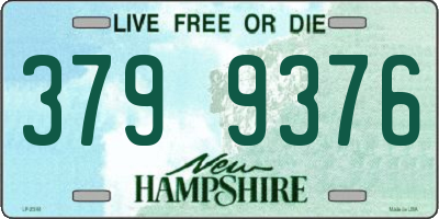 NH license plate 3799376