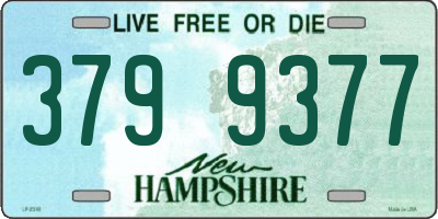 NH license plate 3799377