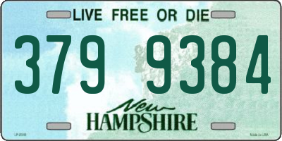 NH license plate 3799384