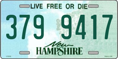 NH license plate 3799417