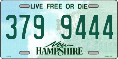 NH license plate 3799444