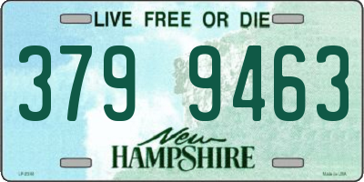 NH license plate 3799463