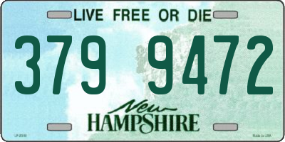 NH license plate 3799472