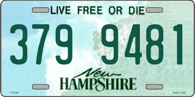 NH license plate 3799481
