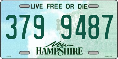 NH license plate 3799487