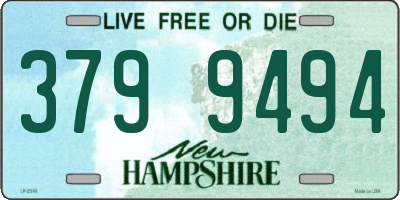 NH license plate 3799494