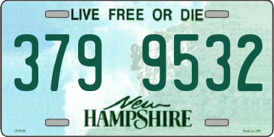 NH license plate 3799532
