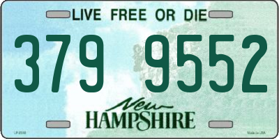 NH license plate 3799552