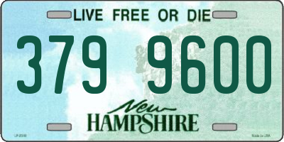 NH license plate 3799600
