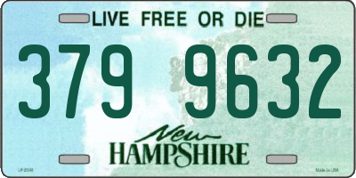 NH license plate 3799632
