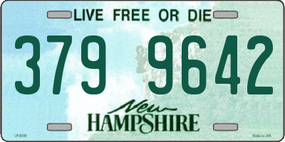 NH license plate 3799642