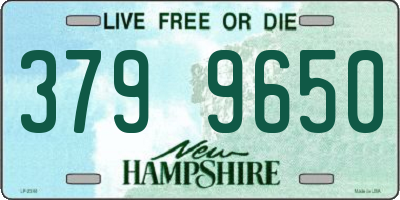 NH license plate 3799650