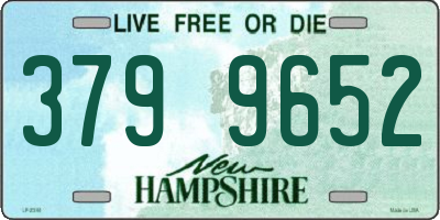 NH license plate 3799652