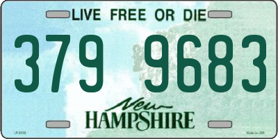 NH license plate 3799683