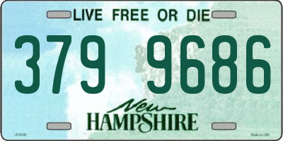 NH license plate 3799686