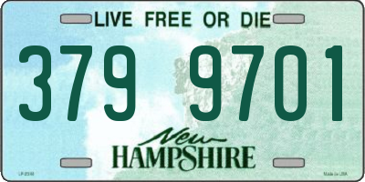 NH license plate 3799701