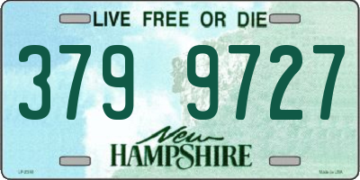 NH license plate 3799727