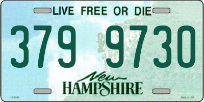 NH license plate 3799730