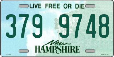 NH license plate 3799748