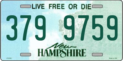 NH license plate 3799759