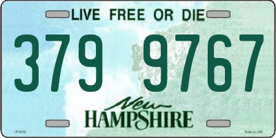 NH license plate 3799767