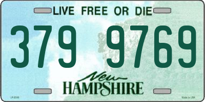 NH license plate 3799769