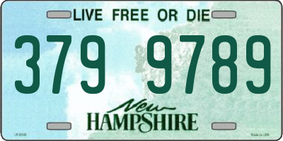 NH license plate 3799789
