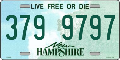 NH license plate 3799797