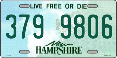 NH license plate 3799806